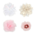 Load image into Gallery viewer, Flower Hair Clips Elegant Pastel Bows for Girls Pack of 4
