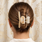 Load image into Gallery viewer, Radhu &amp; Kabby Bear Theme Hair Claw Clip for Women |  Acrylic Hair Clutcher with Strong Grip for All Hair Type | 1 Pc