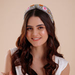 Load image into Gallery viewer, Handmade Floral Embroidered Hairband for Girls &amp; Women
