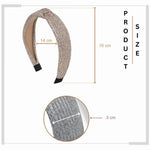 Load image into Gallery viewer, Radhu &amp; Kabby Set of 3 Neutral Shade Knot Hairbands | Stylish Headbands for Women/Girls