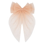 Load image into Gallery viewer, Hair Bows Clips for Women Light Green &amp; Peach Colour Set of 2
