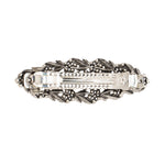 Load image into Gallery viewer, Silver Barrette with Crystal Detail For Special Occasions 1 Piece
