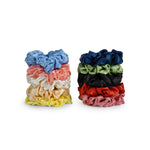 Load image into Gallery viewer, Satin Scrunchies - Multi-Colour Hair Accessories Set of 10
