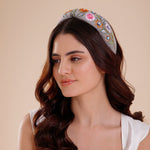 Load image into Gallery viewer, Handmade Floral Embroidered Hairband for Girls &amp; Women
