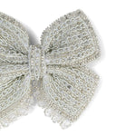 Load image into Gallery viewer, Handmade Silver Embellished Hair Bow for Girls &amp; Women
