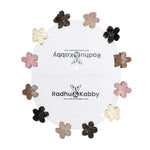 Load image into Gallery viewer, Radhu &amp; Kabby Mini Flower Claw Clips for Girls |  Matte Finish with Marble Pattern | Set of 12 Strong Grip Multicolor Clips for Styling