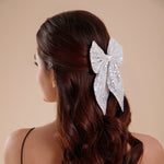 Load image into Gallery viewer, Hair Bow for All Occasions White Colour Pack of 1
