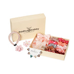 Load image into Gallery viewer, Radhu &amp; Kabby Celebration Gift Hamper | Scrunchies, Hairbands, Bows &amp; Clutchers Set | Stylish Hair Accessories Combo for Women &amp; Girls
