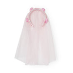 Load image into Gallery viewer, Pink Floral Veil Headband Elegant Bridal Accessory Pack of 1
