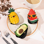 Load image into Gallery viewer, Quirky Fruit Hair Claw Clips – Pineapple, Avocado &amp; Watermelon Set of 3
