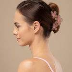 Load image into Gallery viewer, Flower Design Hair Claw Clips – Medium Size Pastel Clips Set of 3
