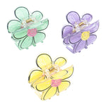 Load image into Gallery viewer, Floral Hair Clutchers | Looks Lovely on Thick, Curly Hair | Set of 3
