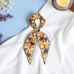 Load image into Gallery viewer, Floral Print Silk Neck Scarf for Women | Elegant &amp; Colorful Fashion Accessory