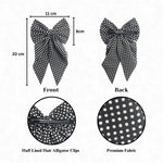 Load image into Gallery viewer, Polka Dot Black Bow Handmade Hair Accessory Set of 1
