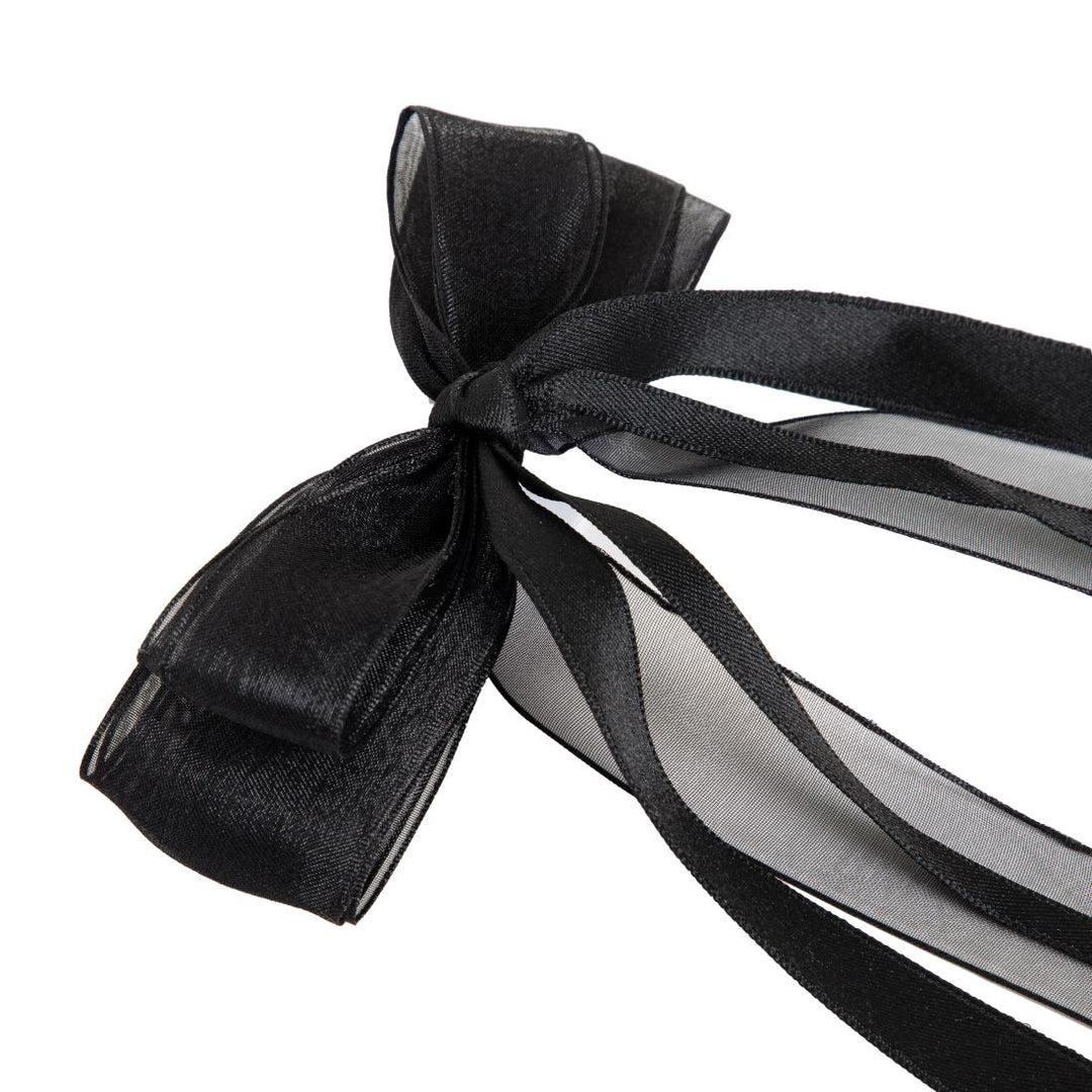 Radhu & Kabby Set of 4 Long Tail Hair Bow | Elegant Bows for Women & Girls