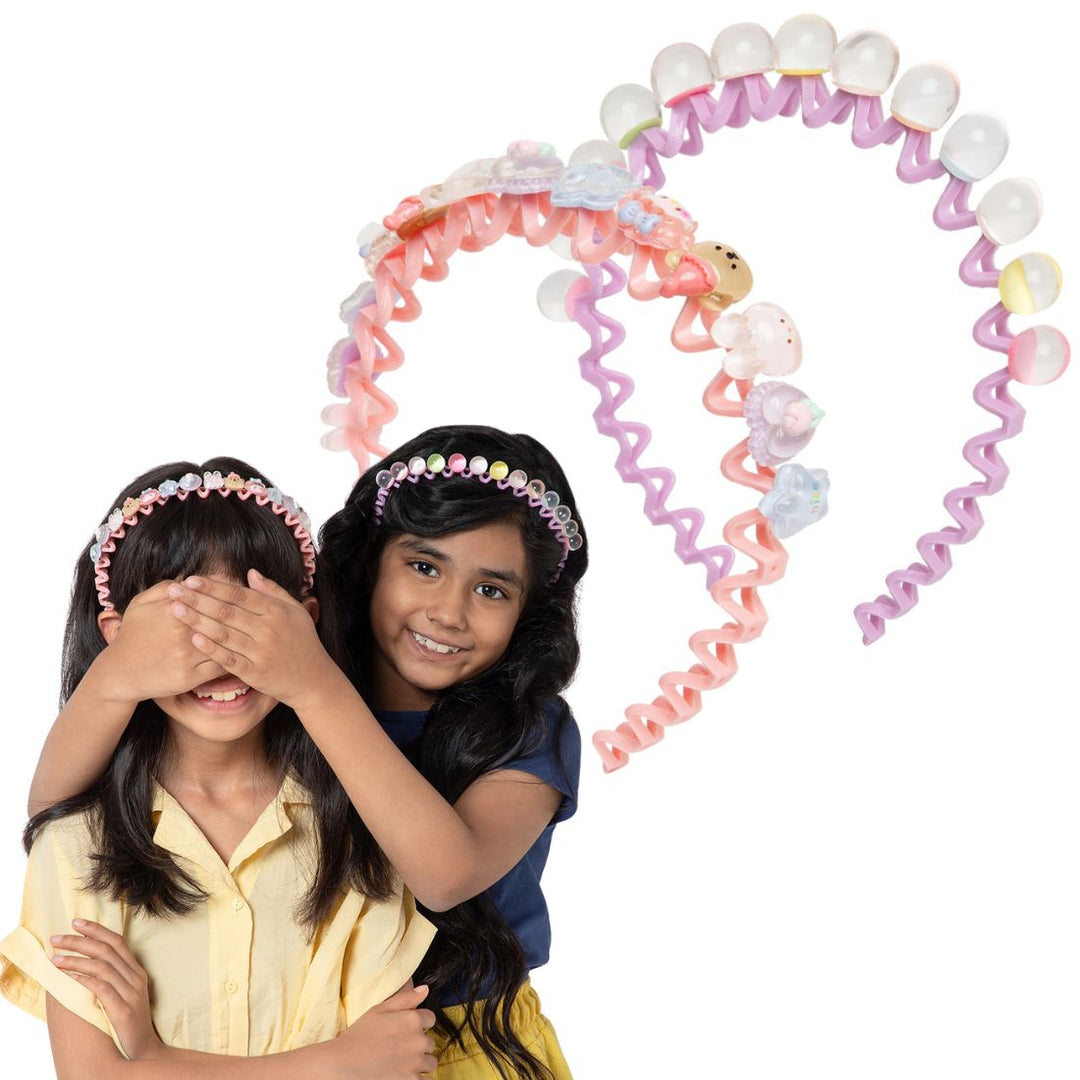 Pastel Hairbands for Girls - Fun Character Design Pack of 2