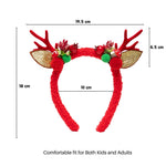 Load image into Gallery viewer, Christmas Reindeer Antler Hairband With Golden Ears 1 Piece
