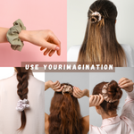 Load image into Gallery viewer, Trendy Hair Scrunchies for Women Multicolour Set of 6