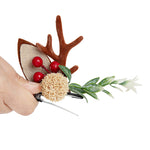 Load image into Gallery viewer, Christmas Reindeer Antler Hair Clips for Girls 1 Pair
