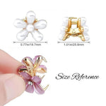 Load image into Gallery viewer, Hair Clips Stylish Pearl Flower For Elegant Looks Set of 12