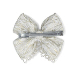 Load image into Gallery viewer, Handmade Silver Embellished Hair Bow for Girls &amp; Women
