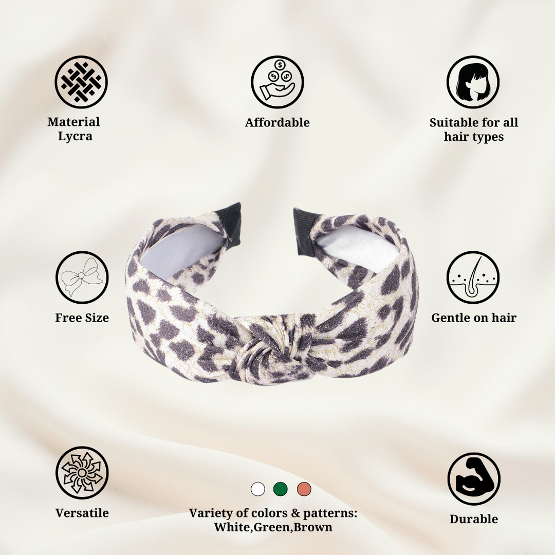 Trendy Printed Headbands for Women Set of 3