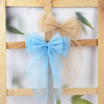 Load image into Gallery viewer, Handmade Hair Bows for Women Blue Beige Pink Colour Set of 3