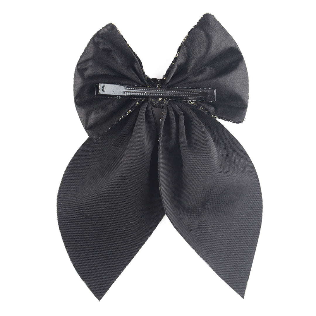 Hair Bow Clip For Women/Girls Black Pack of 1