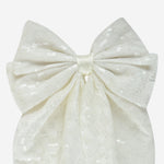 Load image into Gallery viewer, Trendy Sequin Hair Bow Clip Set of 3 - Beige, White &amp; Pink
