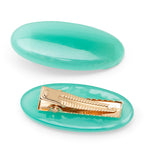 Load image into Gallery viewer, Alligator Hair Clip Hairpin Teal &amp; Yellow Collection of 4 Pieces
