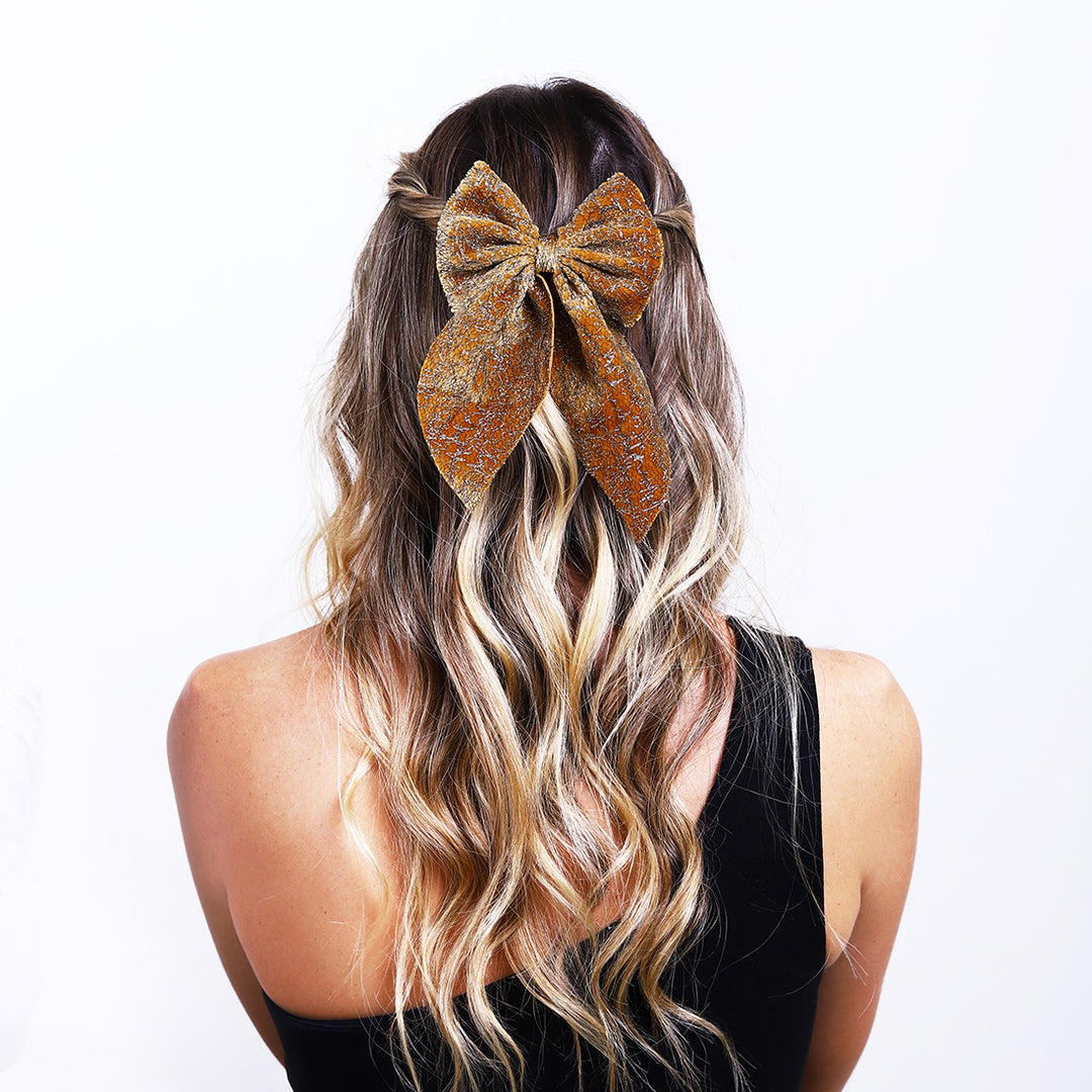 Hair Bow Clip For Women/Girls Black Pack of 1