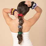 Load image into Gallery viewer, Hair Scrunchies For Women Set of 24 Colorful Satin Hair Accessories