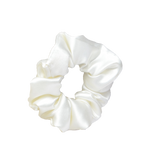 Load image into Gallery viewer, Satin Scrunchie Set for Women | Black &amp; White Hair Accessories | Soft &amp; Gentle Hair Ties