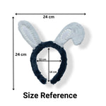 Load image into Gallery viewer, Cute Grey Bunny Ears Headband with Pearl Pack of 1
