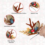 Load image into Gallery viewer, Xmas Reindeer Antler Hair Clip 1 Pair
