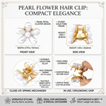 Load image into Gallery viewer, Hair Clips Stylish Pearl Flower For Elegant Looks Set of 12