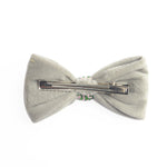 Load image into Gallery viewer, Radhu &amp; Kabby Velvet Hair Bow Clips | Pack of 3 Yellow, Brown &amp; Grey | Suitable for All Hair Types