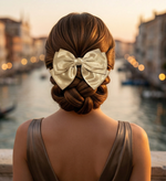 Load image into Gallery viewer, Radhu &amp; Kabby Glossy Satin Hair Bow for Women/Girls | Elegant Hair Accessories for Everyday &amp; Party Wear
