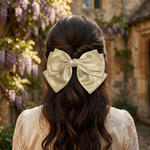 Load image into Gallery viewer, Radhu &amp; Kabby Glossy Satin Hair Bow for Women/Girls | Elegant Hair Accessories for Everyday &amp; Party Wear