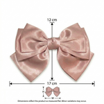 Load image into Gallery viewer, Radhu &amp; Kabby Glossy Satin Hair Bow for Women/Girls | Elegant Hair Accessories for Everyday &amp; Party Wear