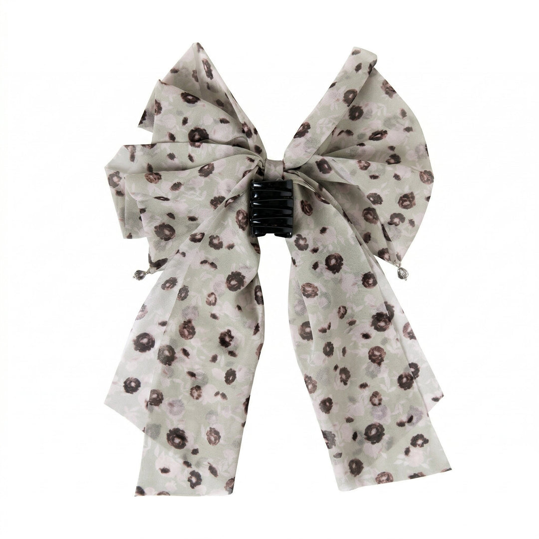 Radhu & Kabby Women’s Pastel Floral Printed Bow Hair Claw Clip for Girls & Women | Pack of 1 Hair Accessory