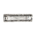 Load image into Gallery viewer, Silver Hair Barrette with Crystal Accents One Piece
