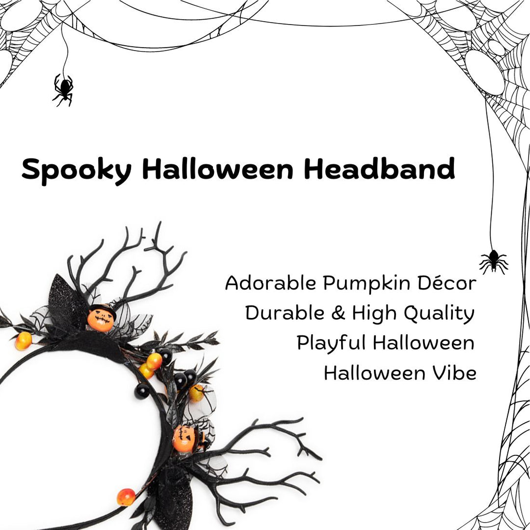 Halloween Black Antler Headband 1 Pcs