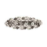 Load image into Gallery viewer, Silver Barrette with Crystal Detail For Special Occasions 1 Piece
