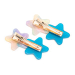 Load image into Gallery viewer, Blue Star Alligator Hair Clips Hairpins - Playful Kids 1 Pair
