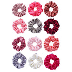 Load image into Gallery viewer, Satin Hair Scrunchies for Women and Girls Set of 12
