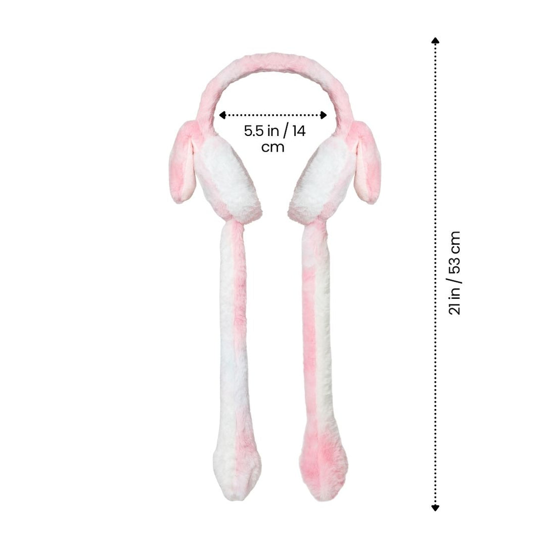 Radhu & Kabby Bunny Ear Muff | Soft Plush Ear Warmer with Long Fluffy Ears | Perfect for Cold Weather | Pack of 1