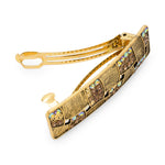 Load image into Gallery viewer, Gold-Tone Barrette Hair Clip with Crystal Embellishments for Women One Piece