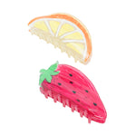 Load image into Gallery viewer, Strawberry &amp; Orange Hair Claw Clips Clutcher Set of 2
