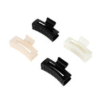 Load image into Gallery viewer, Hair Clutchers for Women – Black, White, and Beige Claw Clips Set of 4
